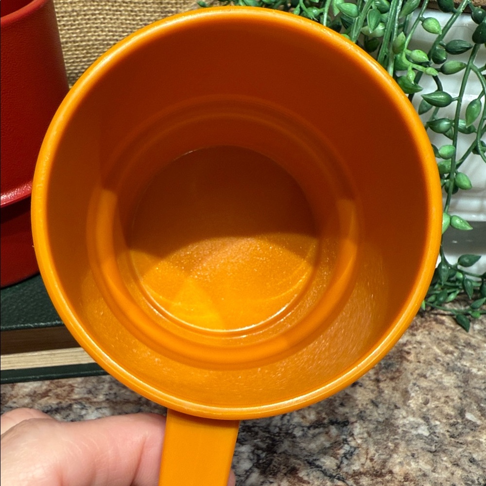Tupperware Stackable Mugs Set - Red, Orange, Yellow - Picture 6 of 7